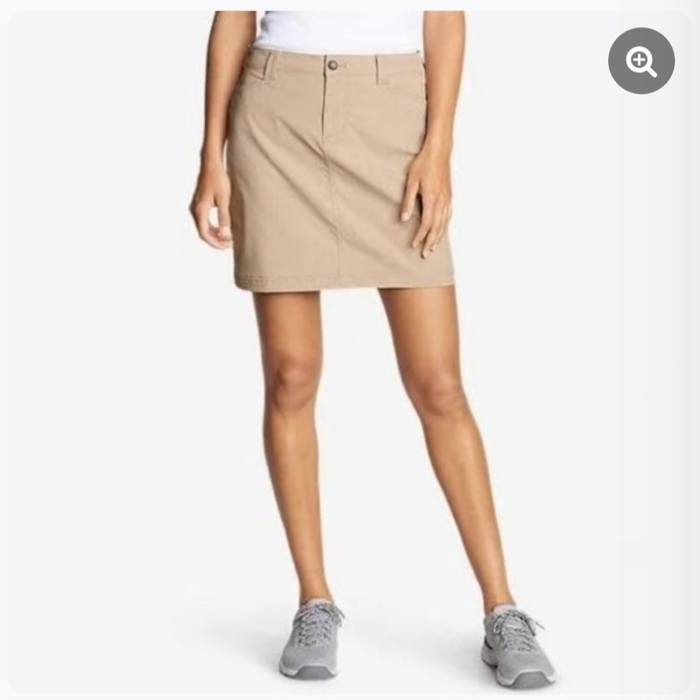 Eddie Bauer Women's Travex Tan Hiking Outdoor Skort Size 8
